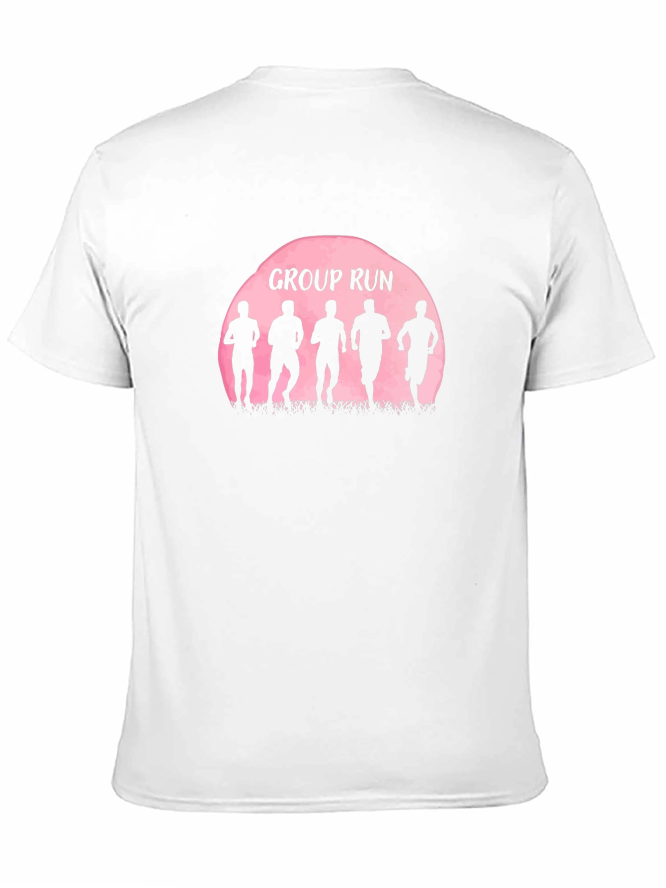 Group Run Silhouette Graphic Tee - Sporty Casual