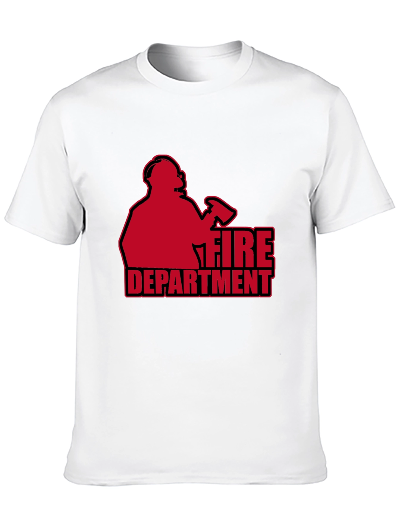 Fire Department T-Shirt - Black Graphic Tee