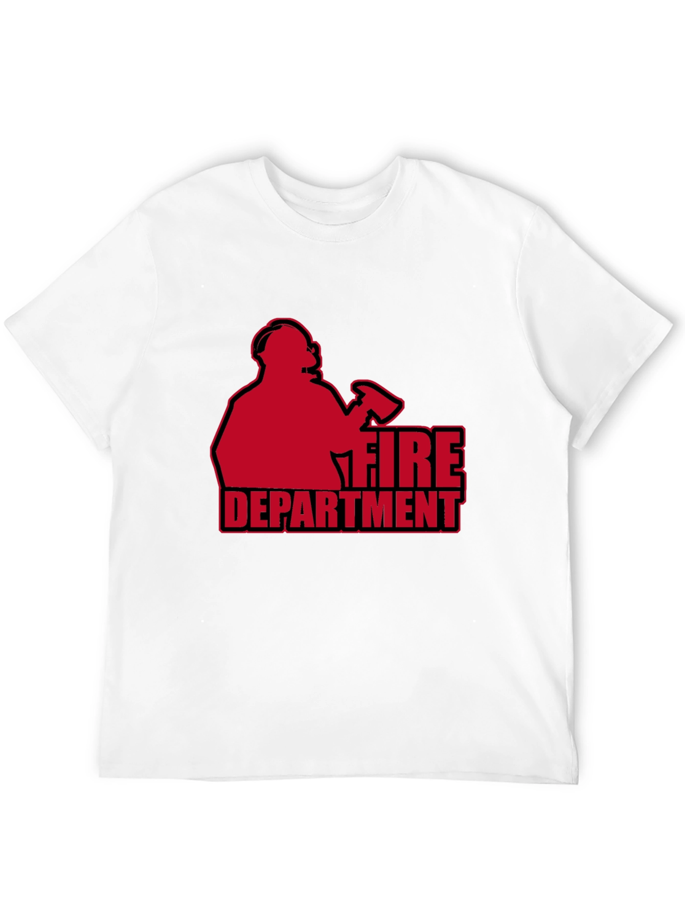 Fire Department T-Shirt - Black Graphic Tee