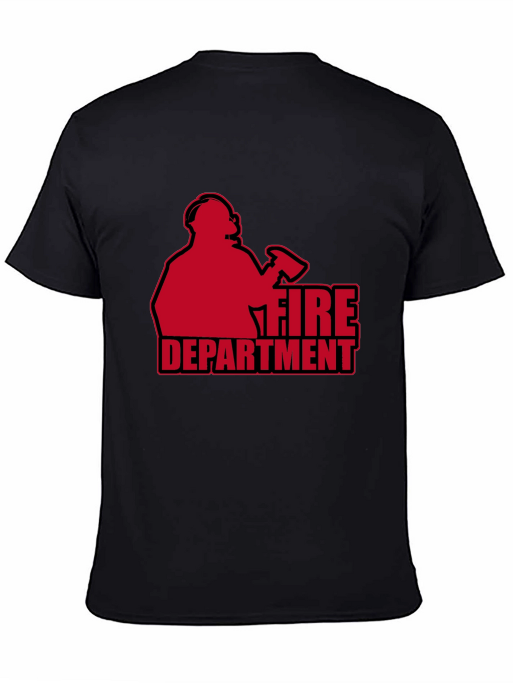 Fire Department T-Shirt - Black Graphic Tee