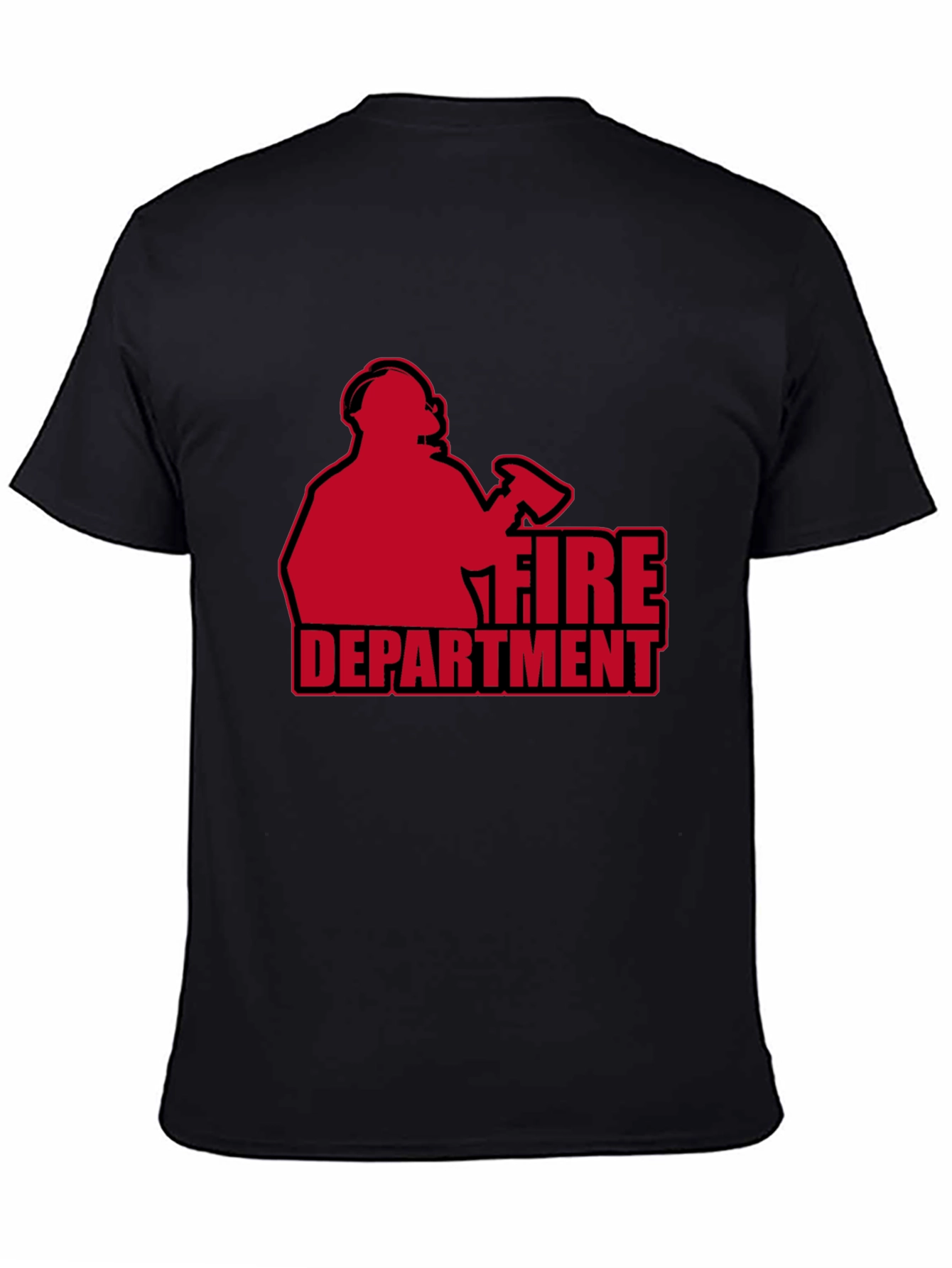 Fire Department T-Shirt - Black Graphic Tee