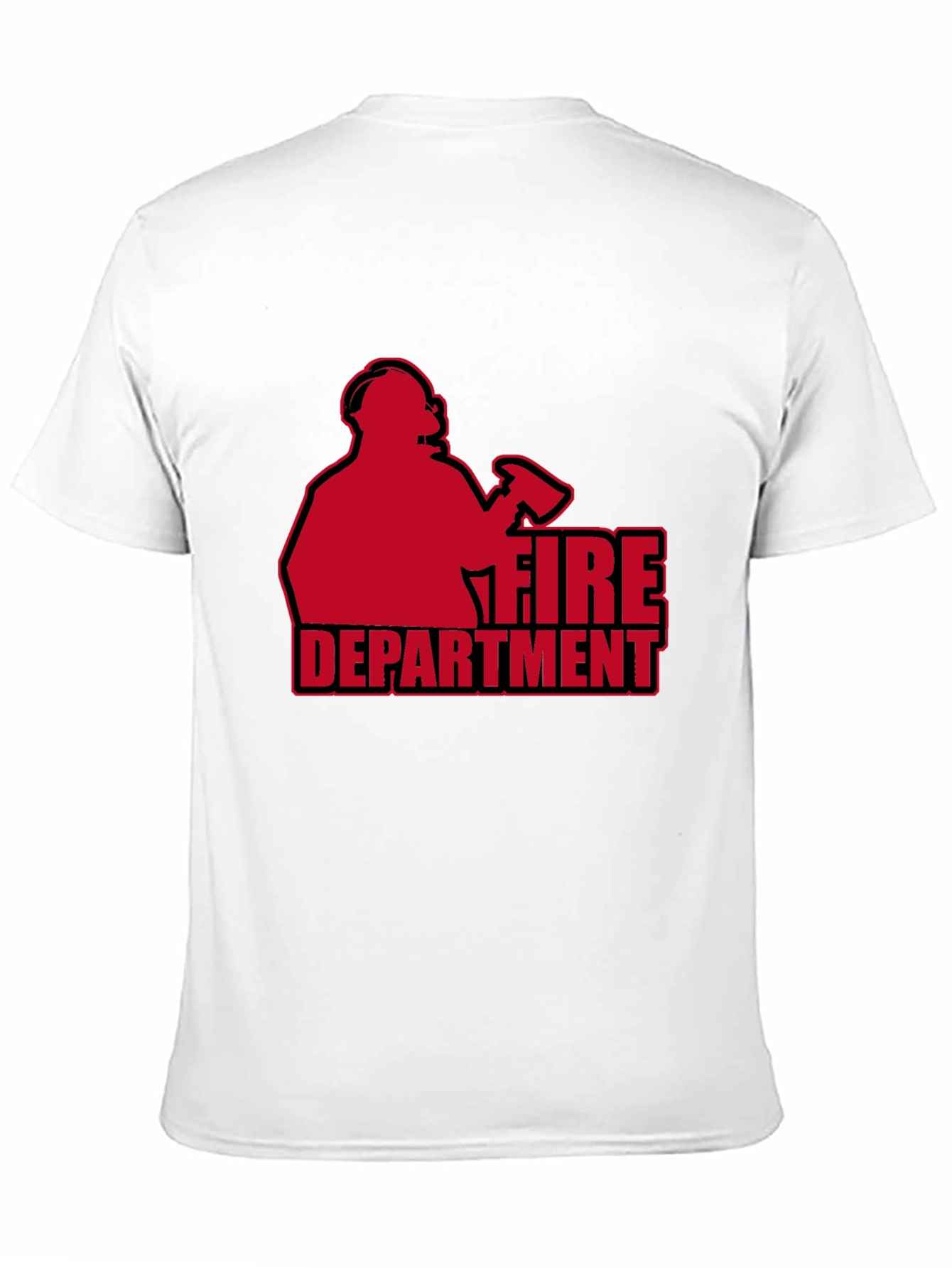 Fire Department T-Shirt - Black Graphic Tee