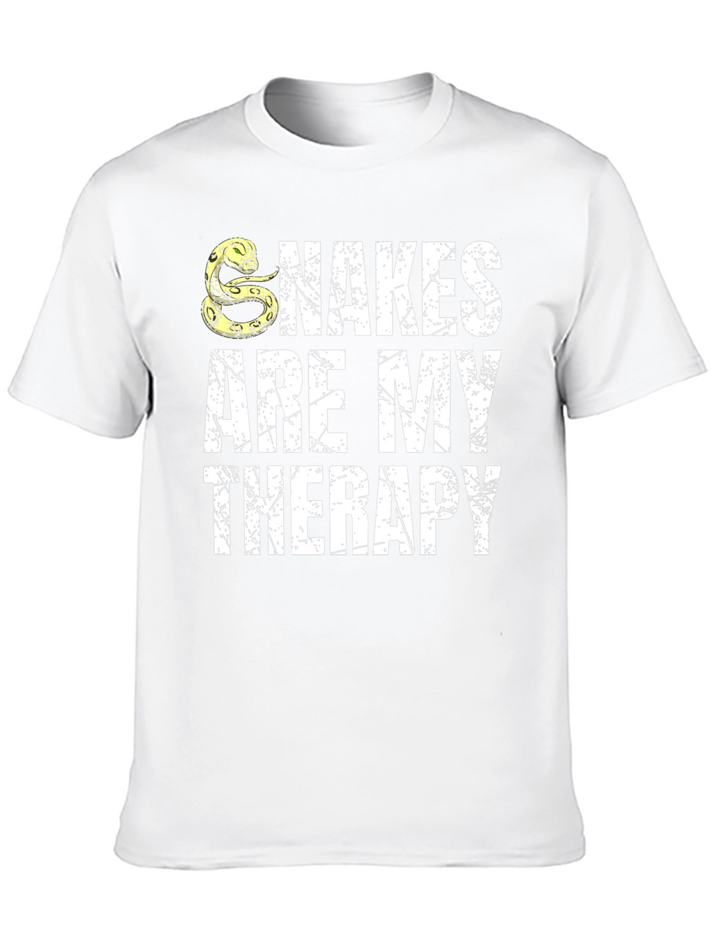 Snakes Are My Therapy Black T-Shirt
