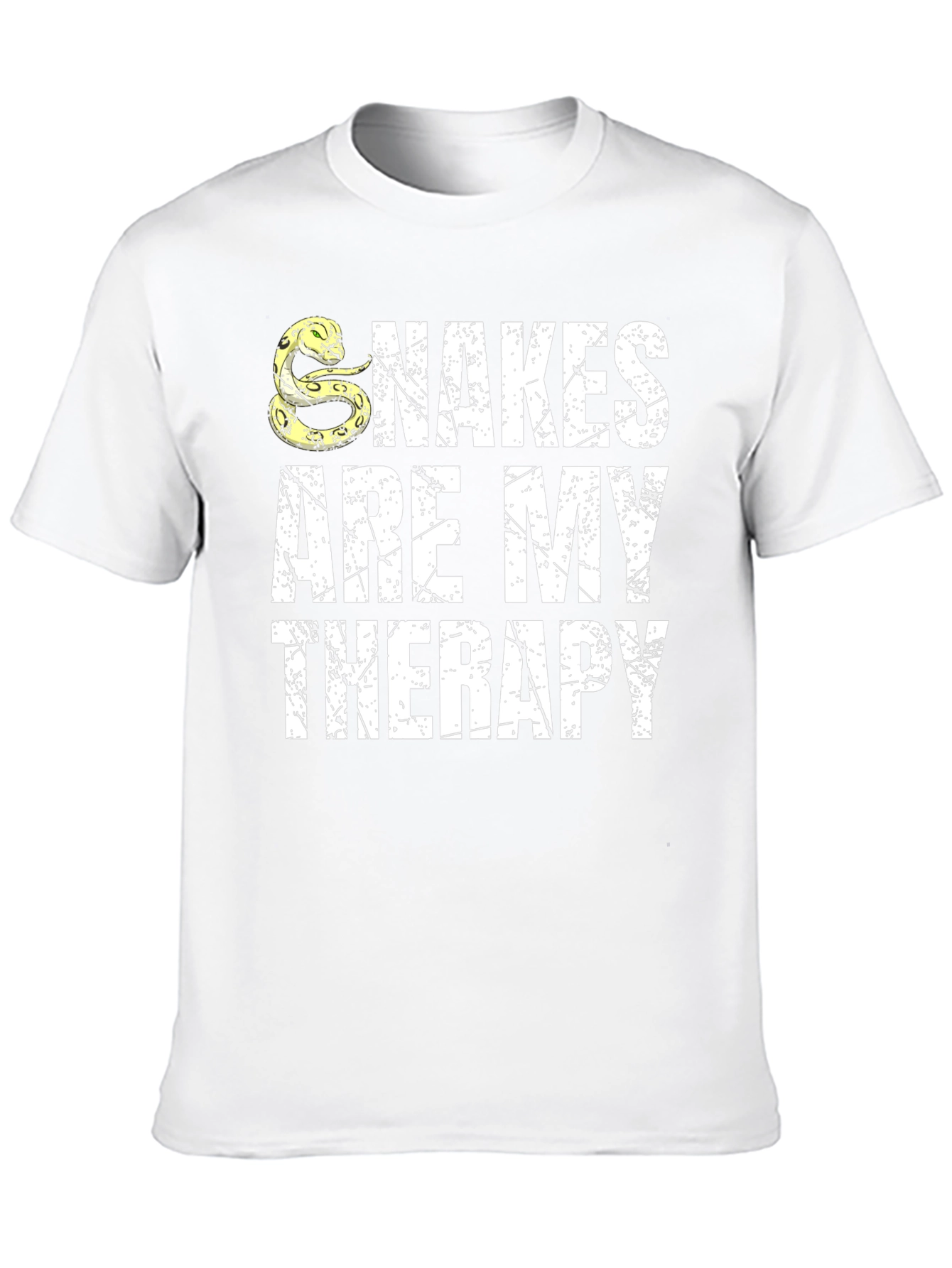 Snakes Are My Therapy Black T-Shirt