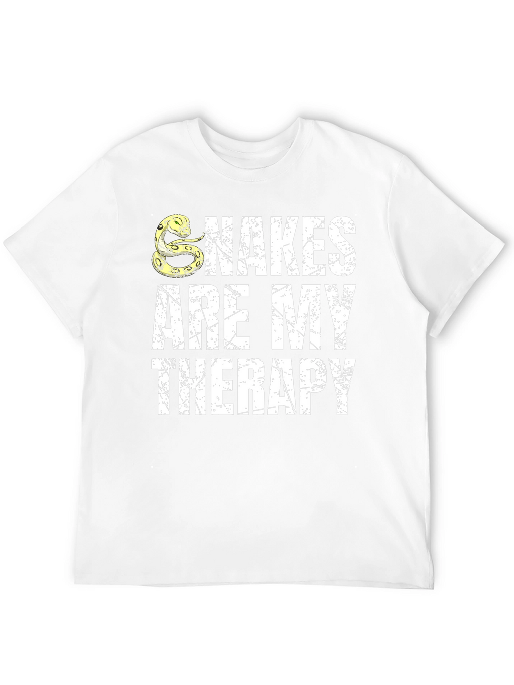 Snakes Are My Therapy Black T-Shirt