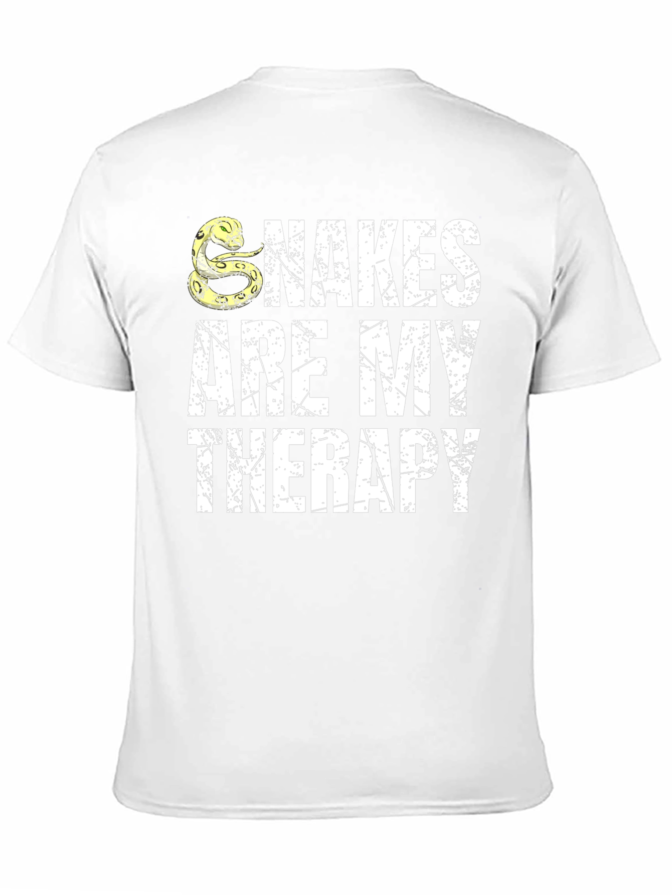 Snakes Are My Therapy Black T-Shirt
