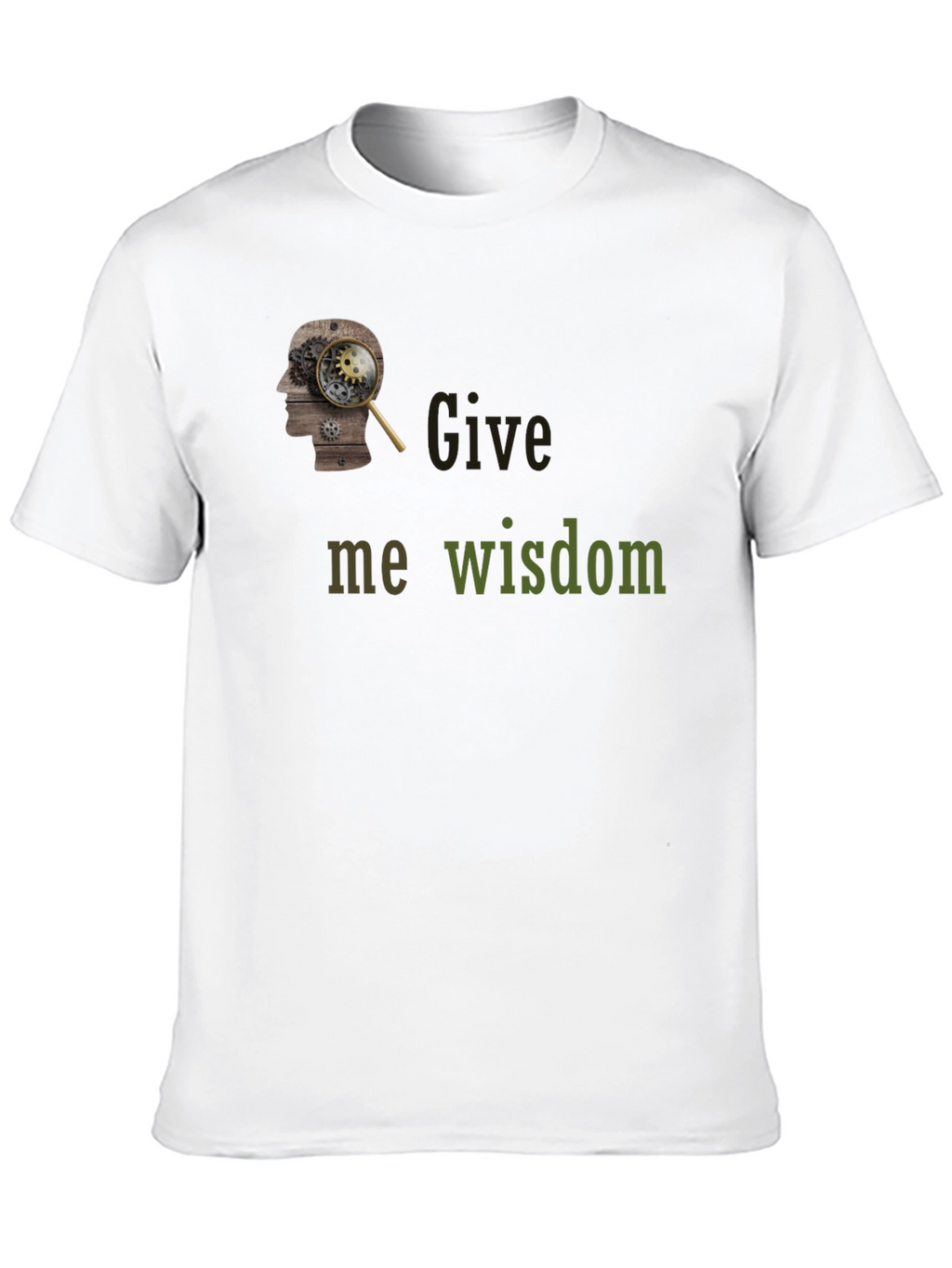 Give Me Wisdom Graphic T-Shirt - Black
