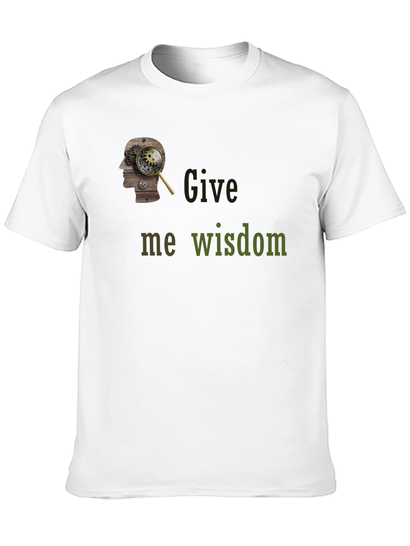 Give Me Wisdom Graphic T-Shirt - Black