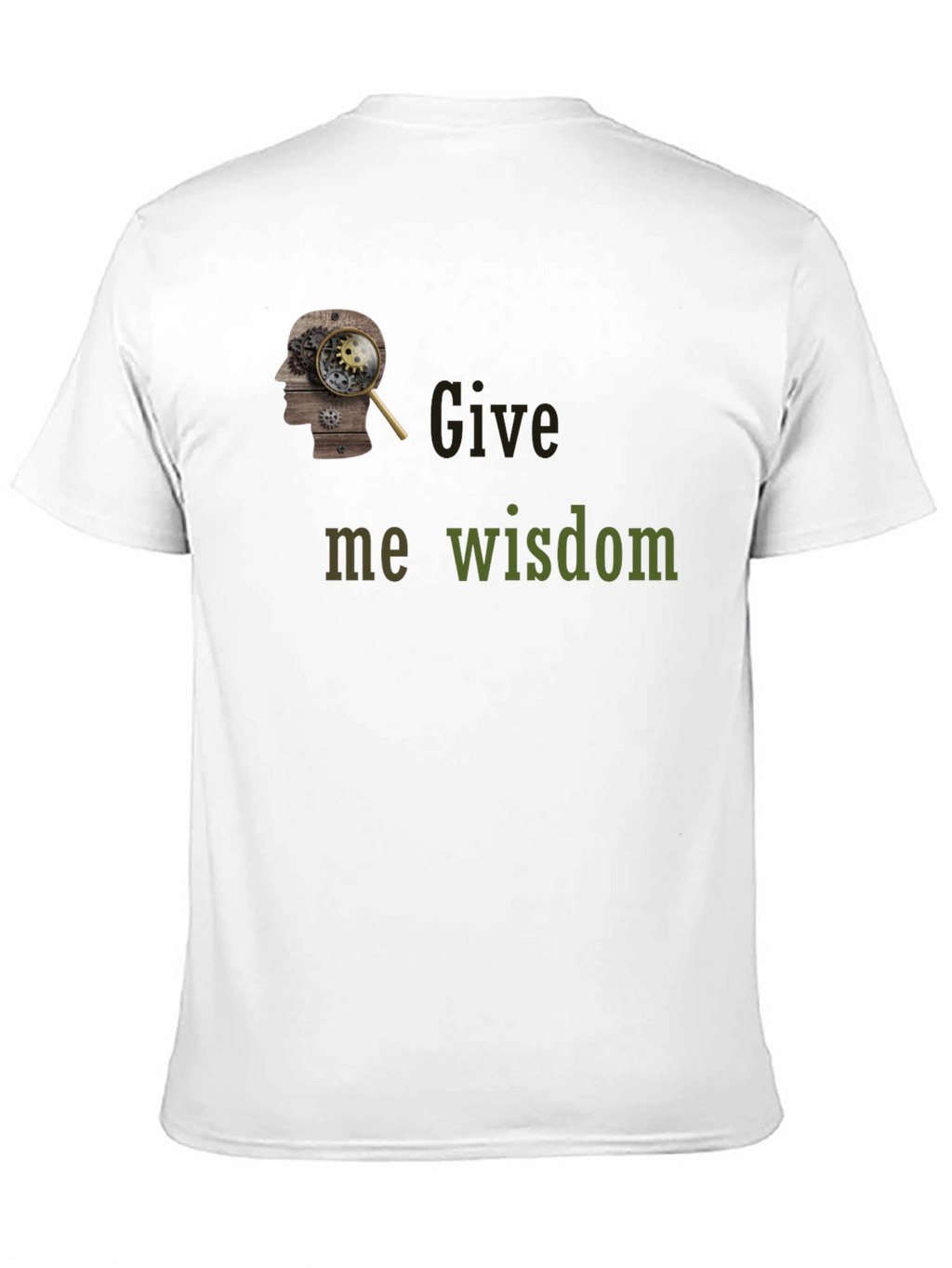 Give Me Wisdom Graphic T-Shirt - Black