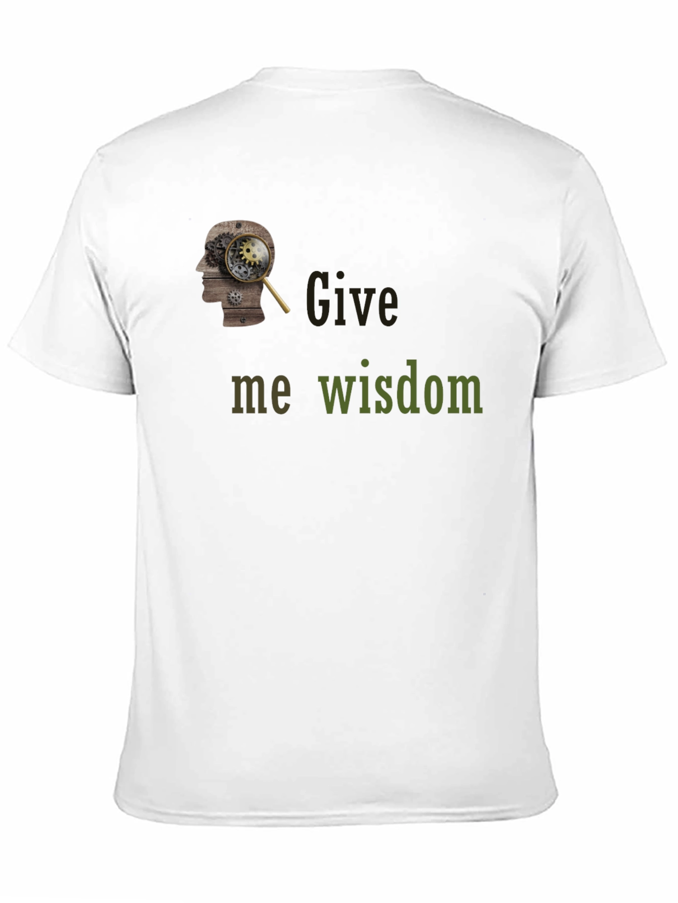 Give Me Wisdom Graphic T-Shirt - Black