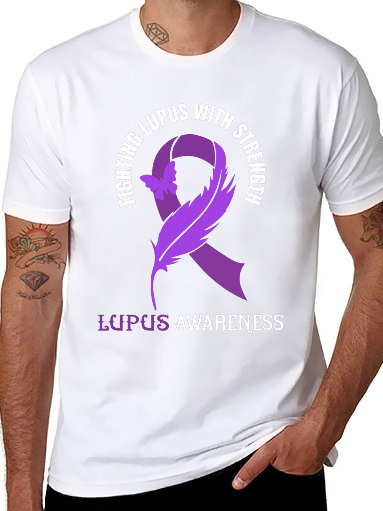 Lupus Awareness Ribbon T-Shirt