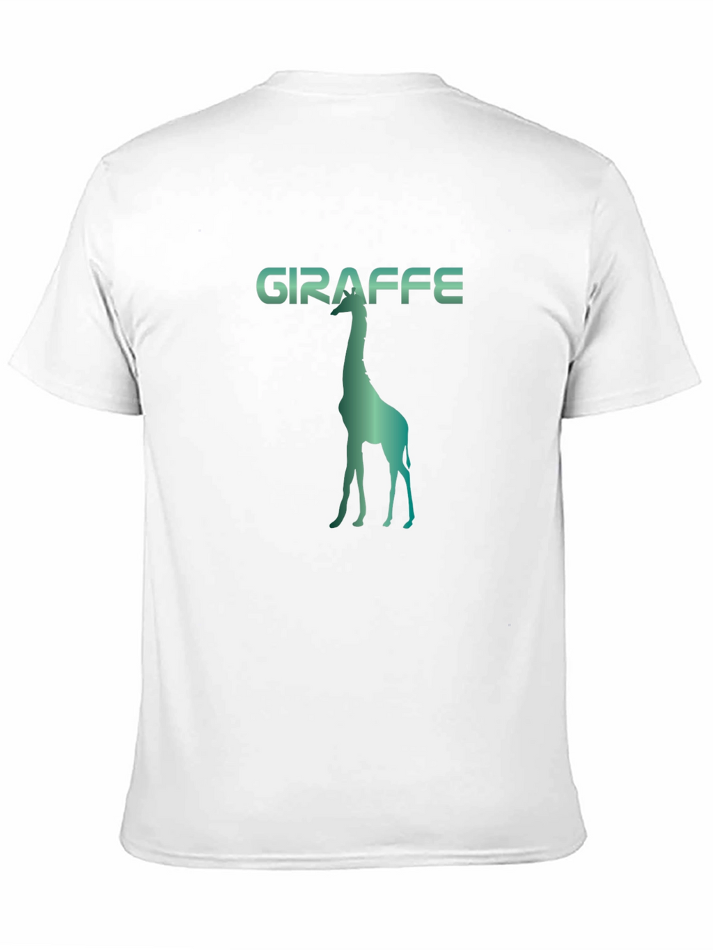 Giraffe Silhouette Graphic Print Tee