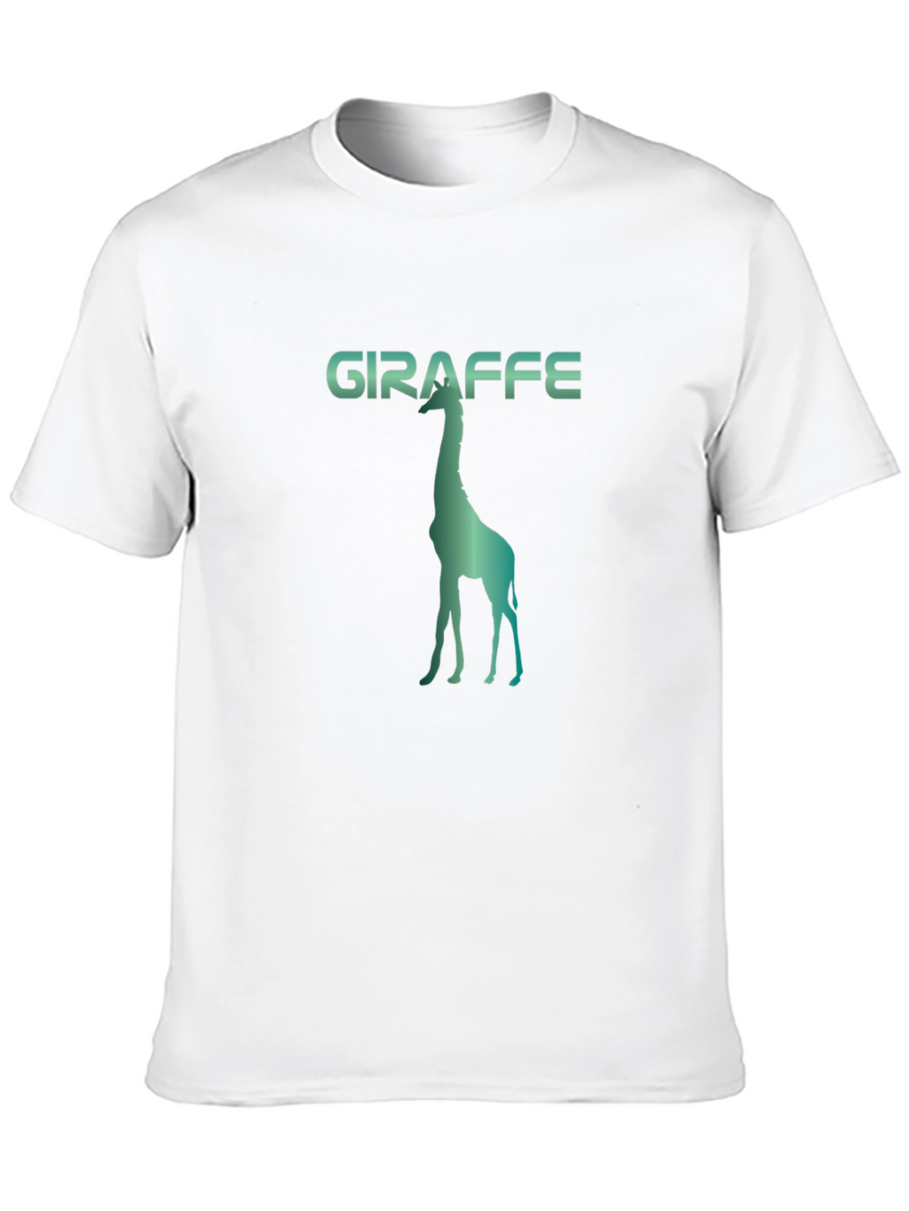 Giraffe Silhouette Graphic Print Tee