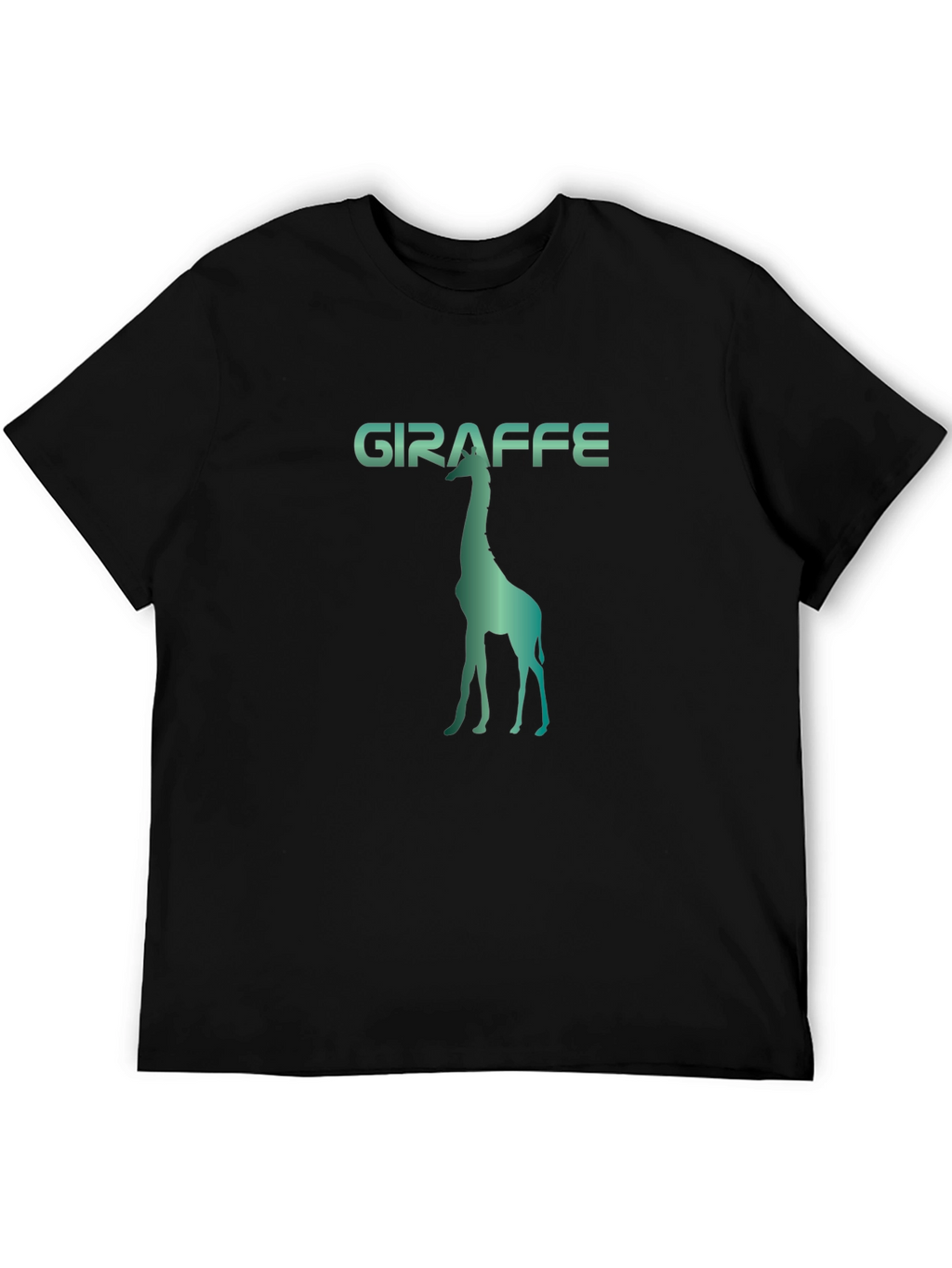 Giraffe Silhouette Graphic Print Tee