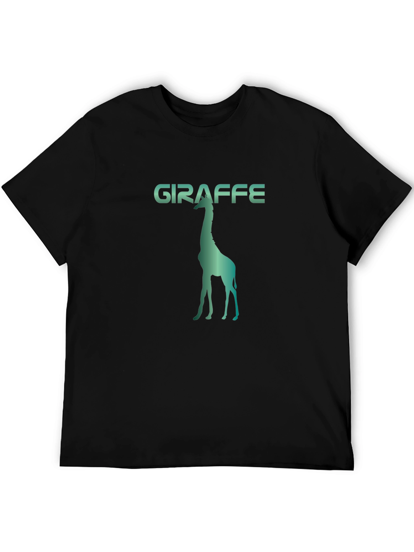 Giraffe Silhouette Graphic Print Tee