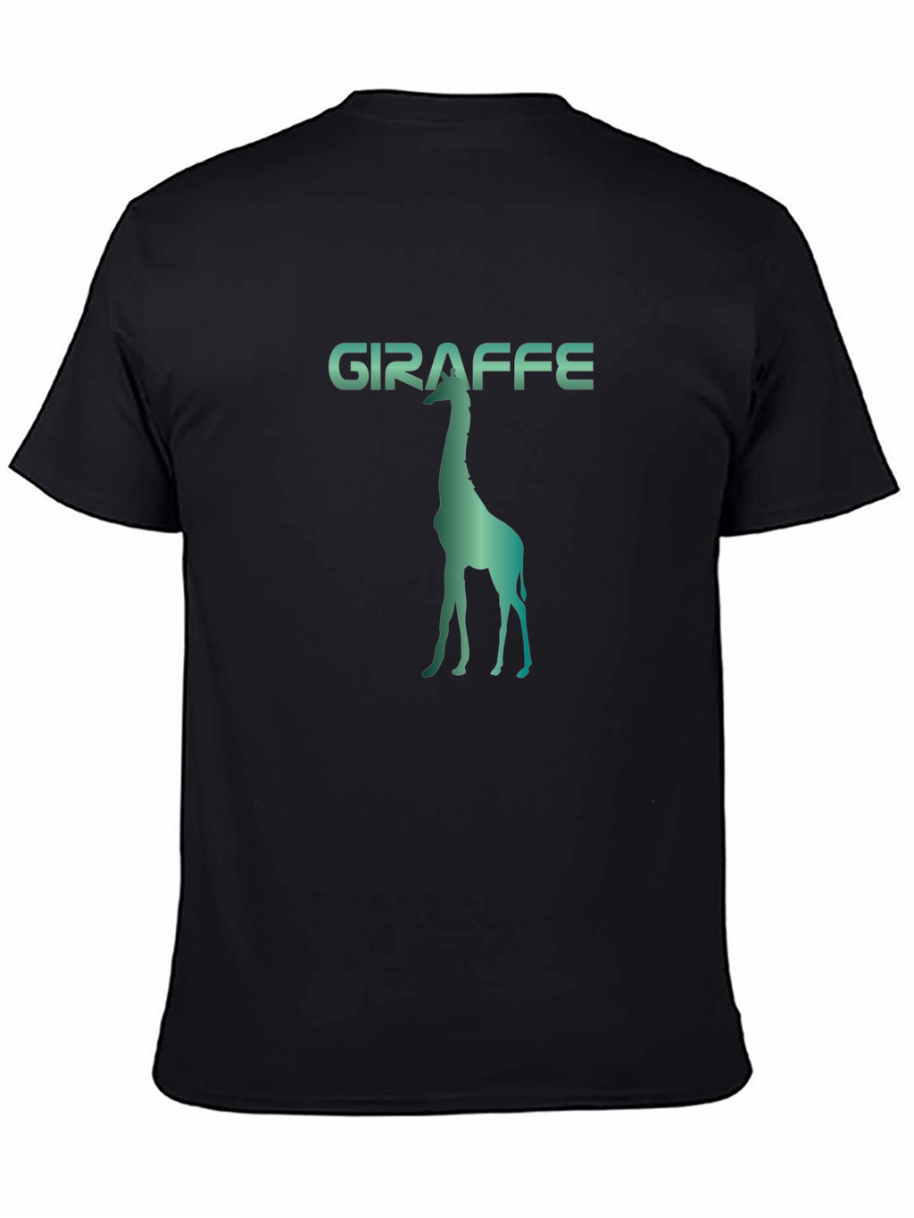 Giraffe Silhouette Graphic Print Tee