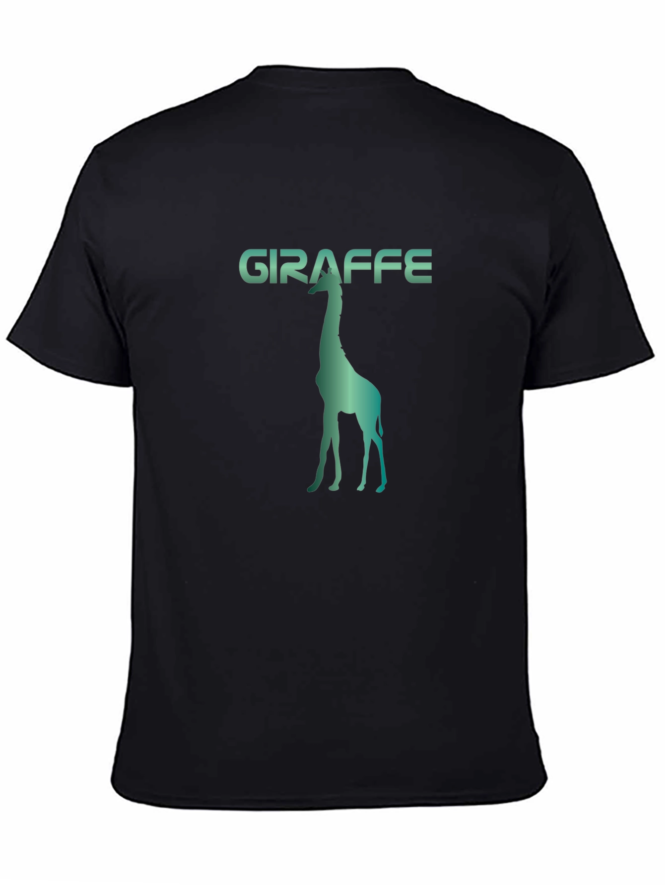 Giraffe Silhouette Graphic Print Tee