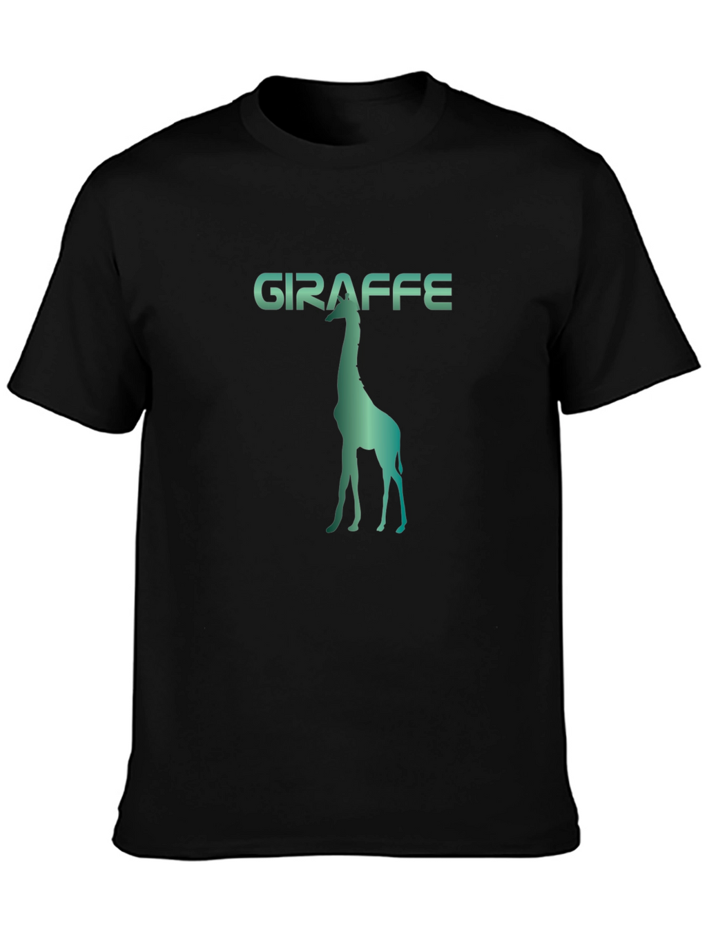 Giraffe Silhouette Graphic Print Tee
