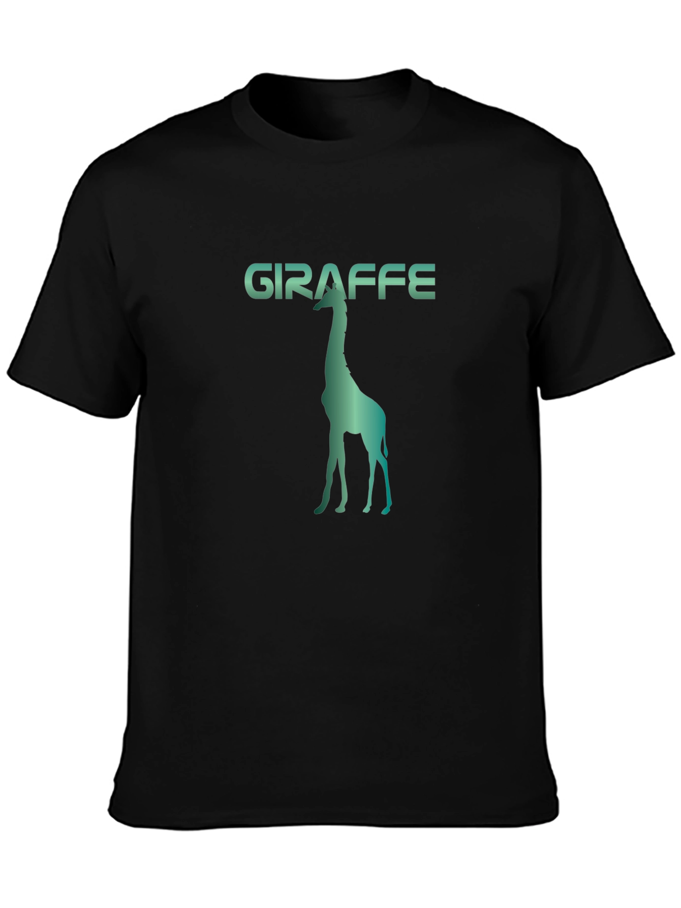 Giraffe Silhouette Graphic Print Tee