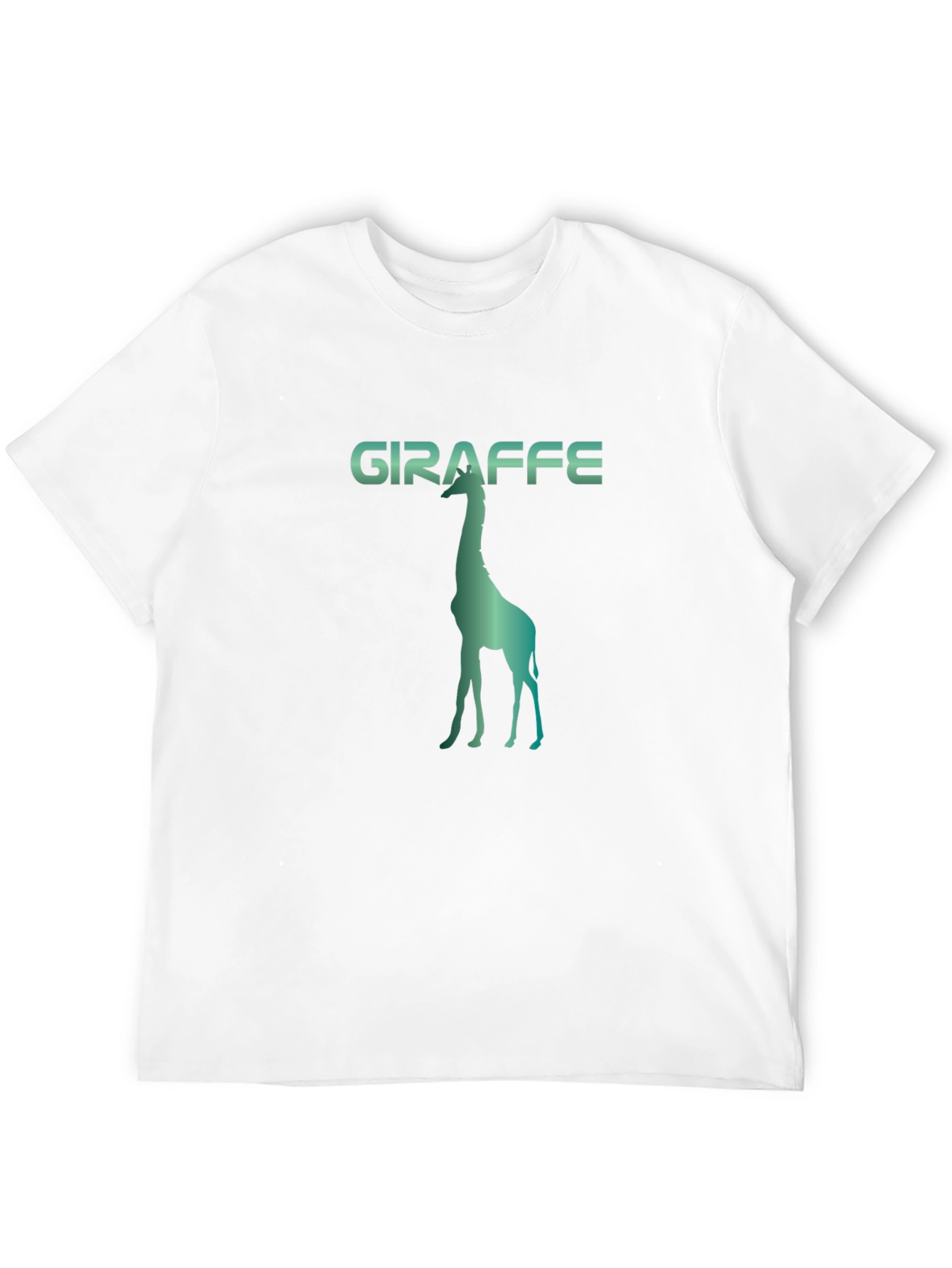Giraffe Silhouette Graphic Print Tee