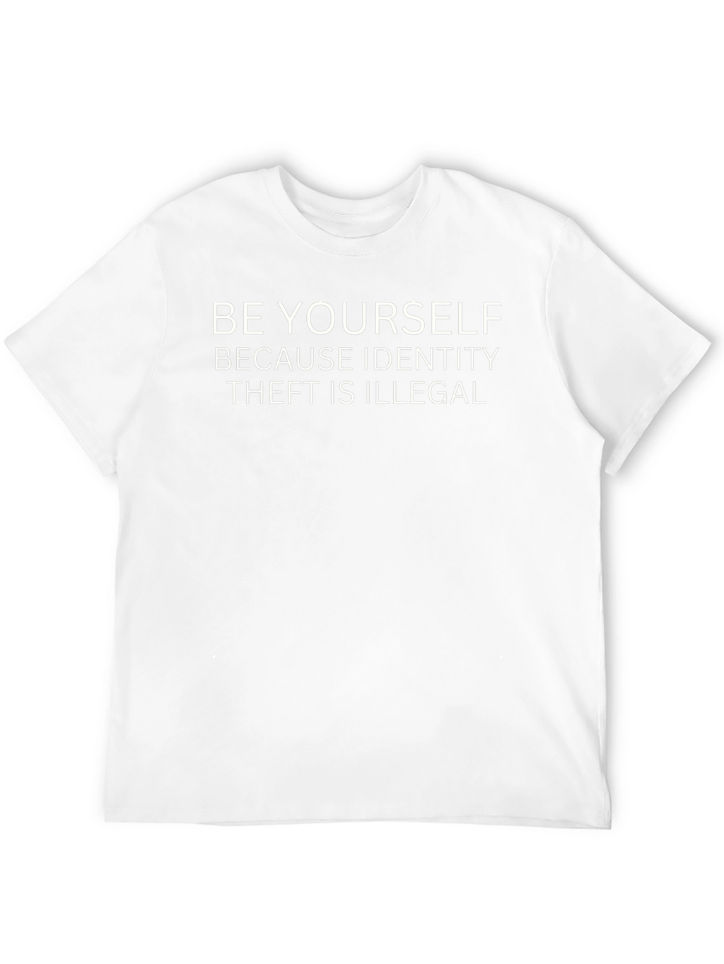 Be Yourself Graphic Tee - Black Cotton Blend