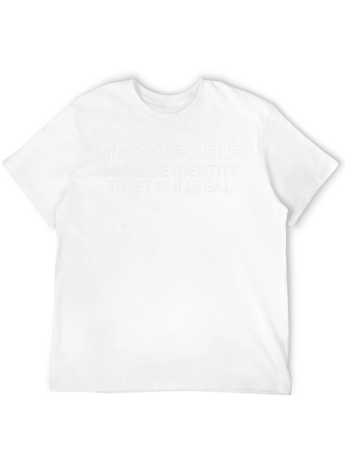Be Yourself Graphic Tee - Black Cotton Blend