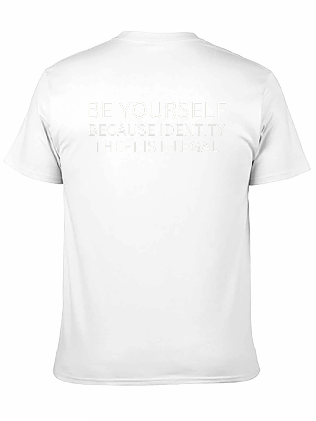 Be Yourself Graphic Tee - Black Cotton Blend