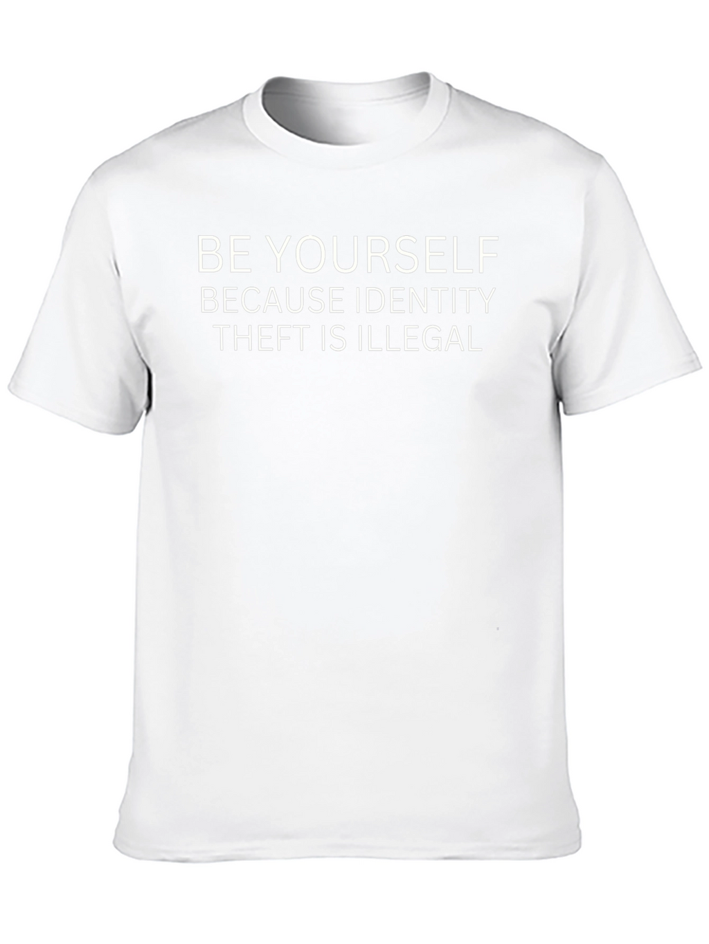 Be Yourself Graphic Tee - Black Cotton Blend