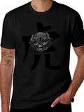 Black Tiger Graphic Tee - Mens Stylish T-Shirt