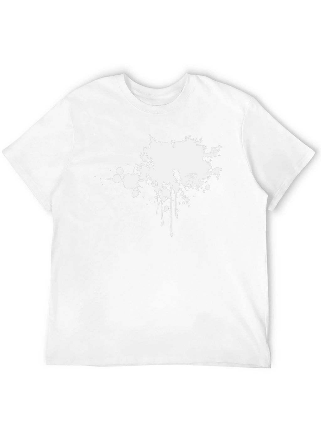 Abstract Splatter Graphic Tee - Mens Black T-Shirt