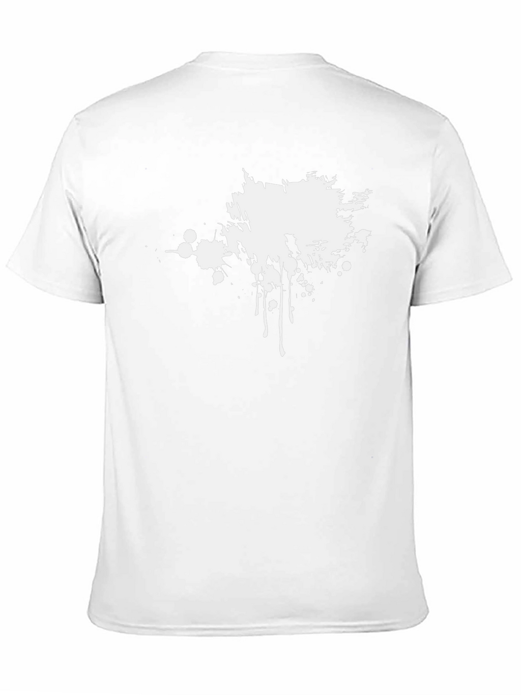 Abstract Splatter Graphic Tee - Mens Black T-Shirt