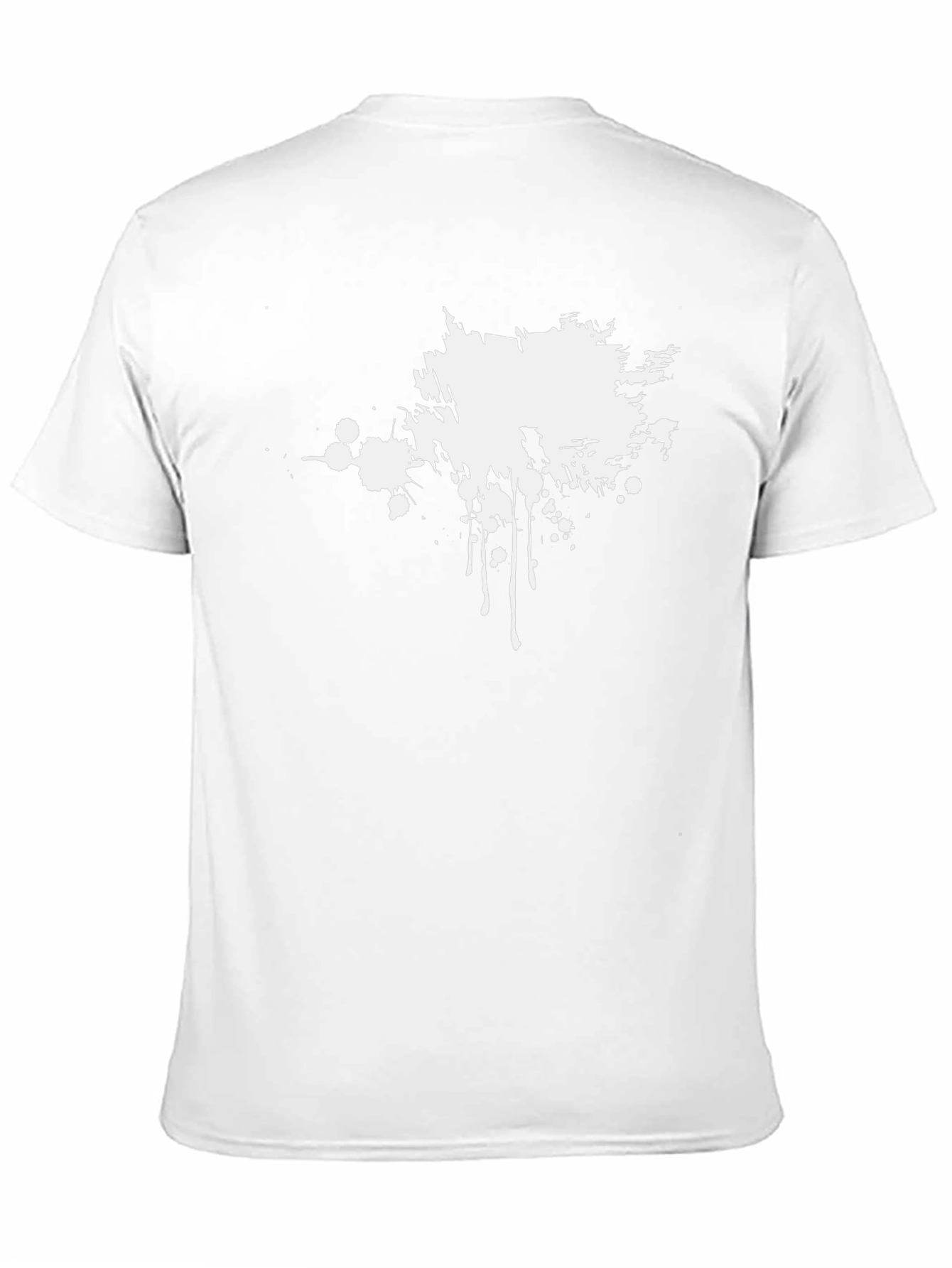 Abstract Splatter Graphic Tee - Mens Black T-Shirt