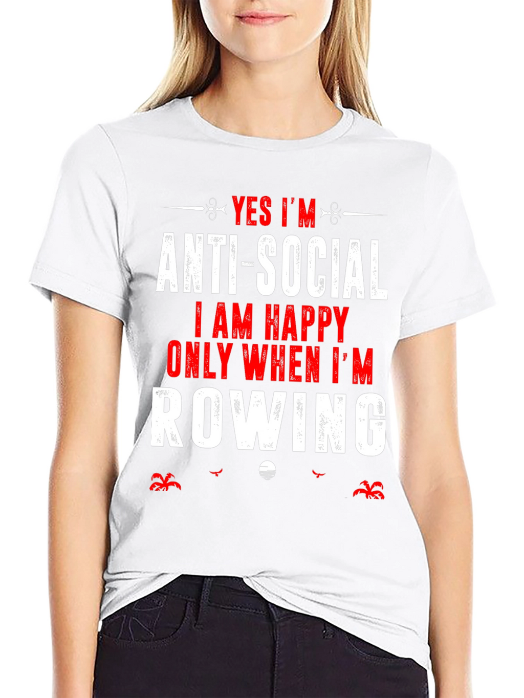 Anti-Social Row Boat T-Shirt