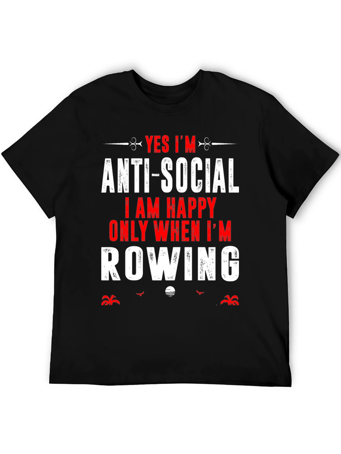 Anti-Social Row Boat T-Shirt