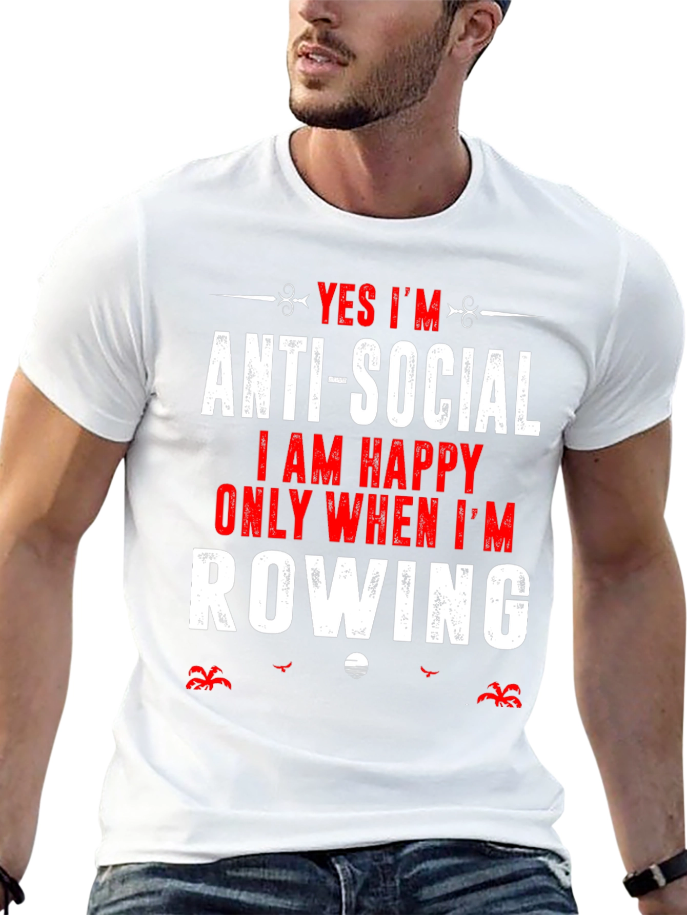 Anti-Social Row Boat T-Shirt