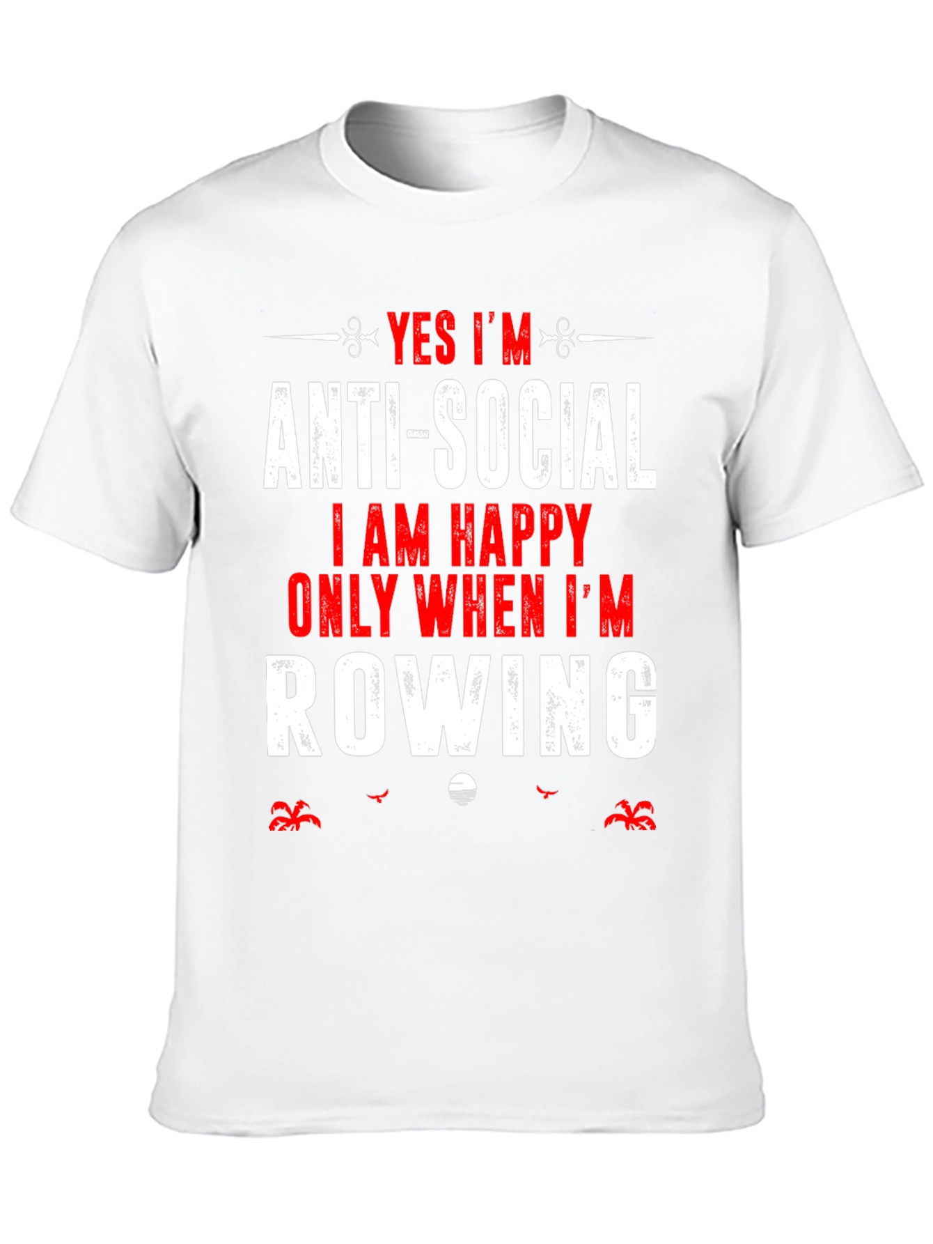 Anti-Social Row Boat T-Shirt