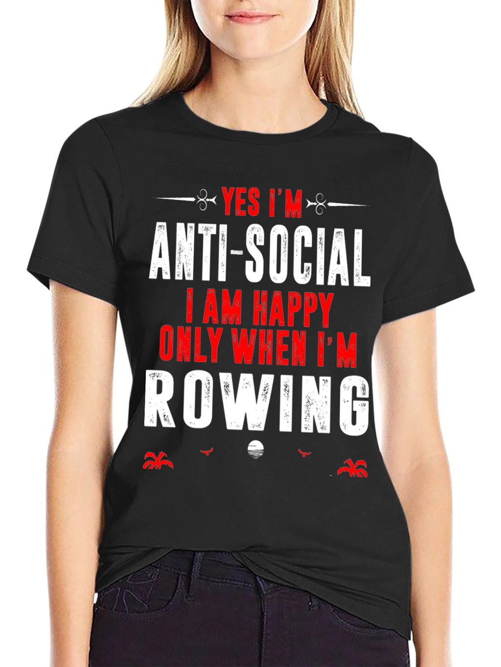 Anti-Social Row Boat T-Shirt