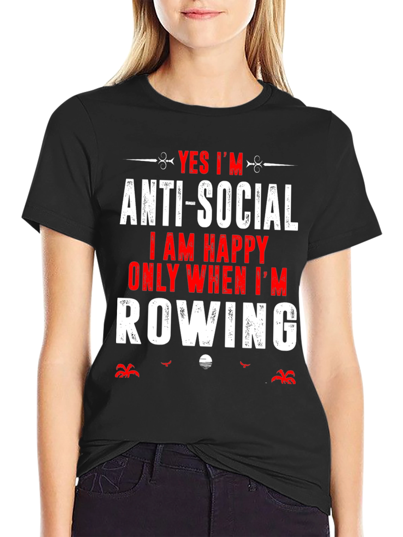 Anti-Social Row Boat T-Shirt
