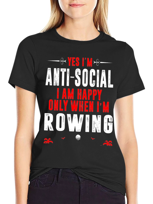Anti-Social Row Boat T-Shirt