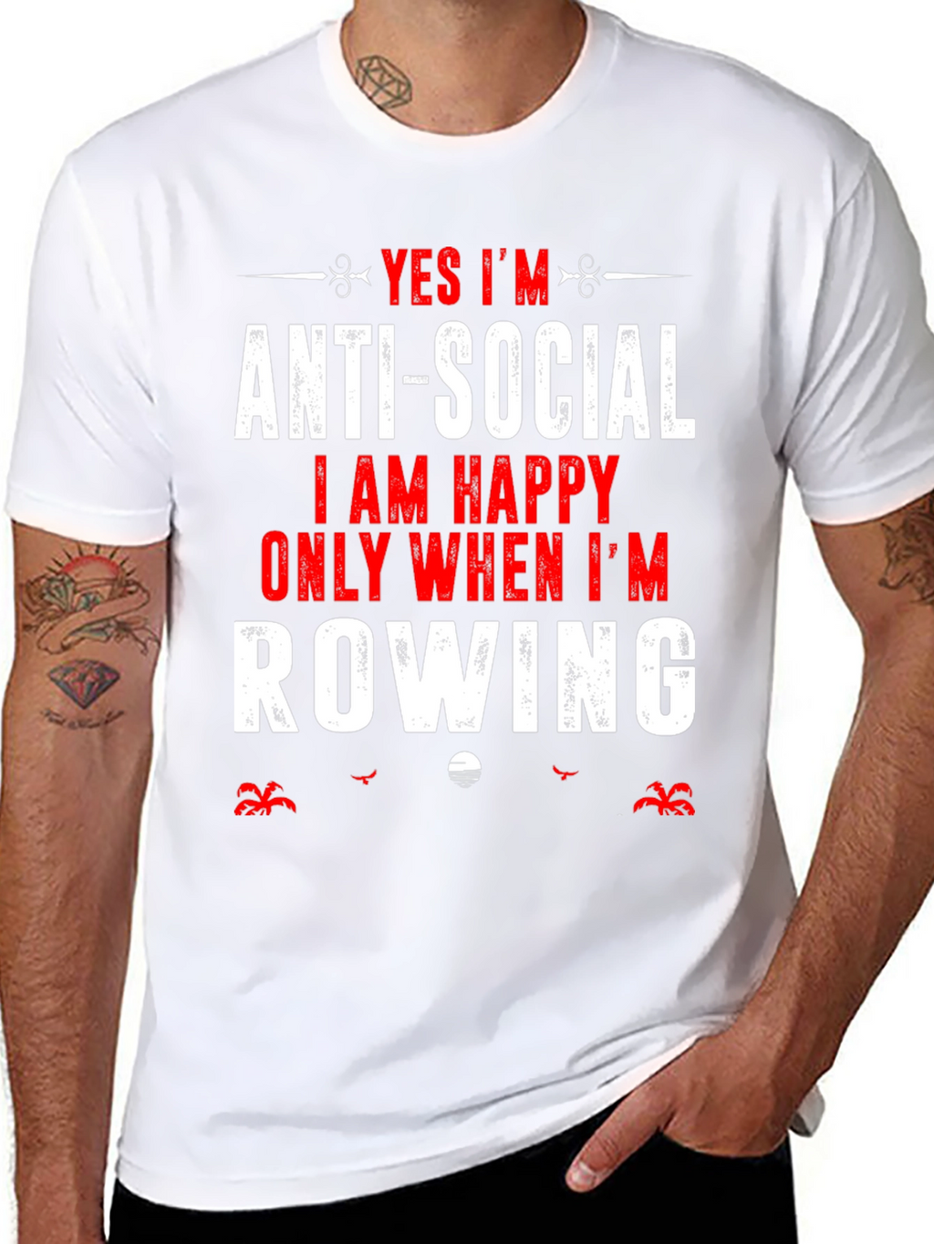 Anti-Social Row Boat T-Shirt