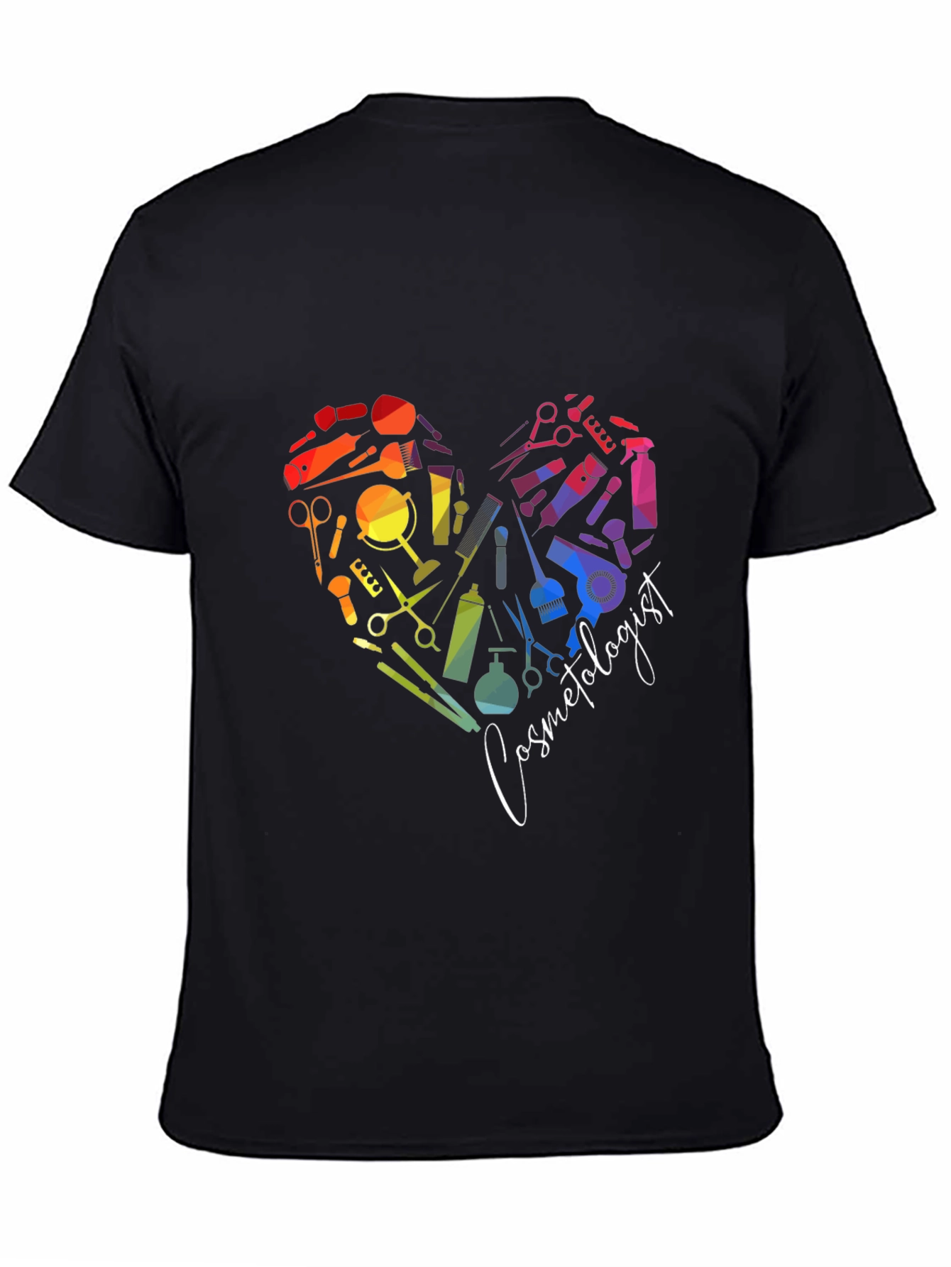 Cosmetologist Heart Graphic T-Shirt