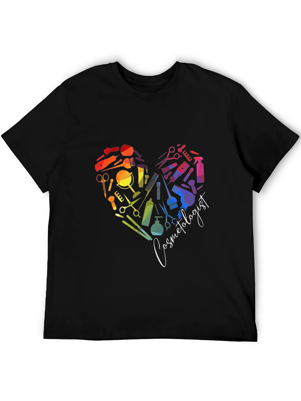 Cosmetologist Heart Graphic T-Shirt