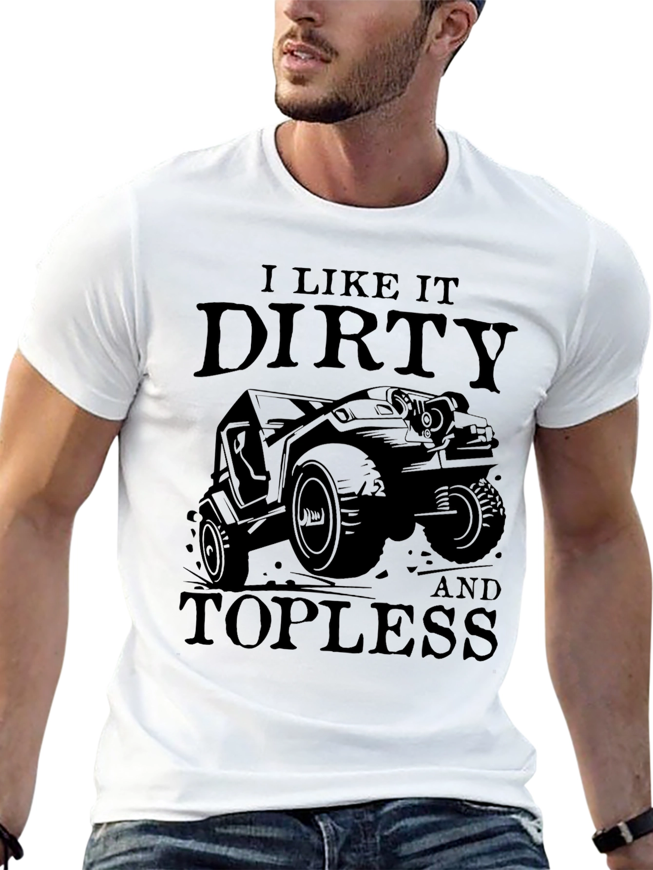 Dirty and Topless Jeep Graphic Tee - Mens