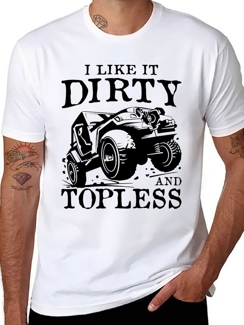 Dirty and Topless Jeep Graphic Tee - Mens