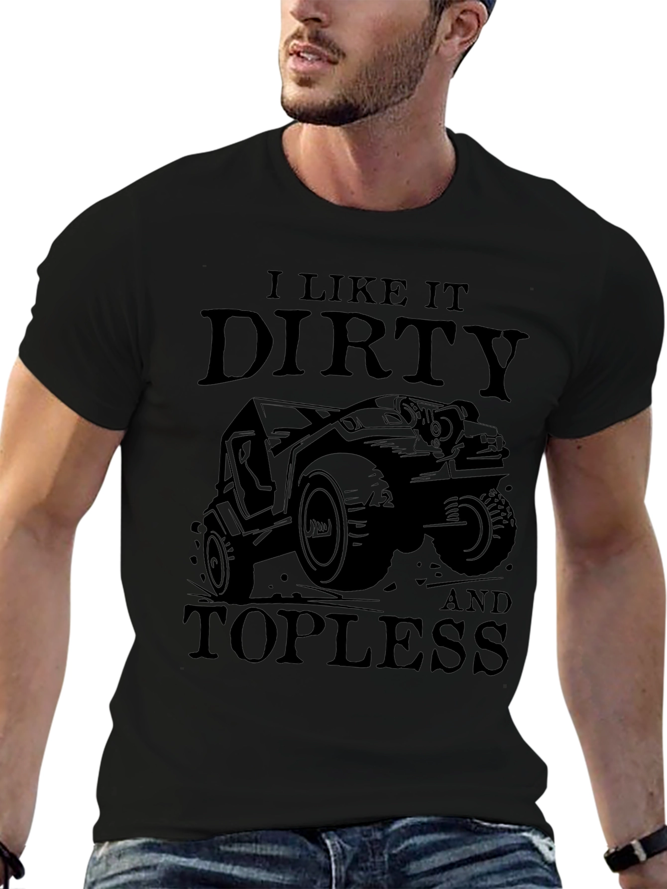 Dirty and Topless Jeep Graphic Tee - Mens