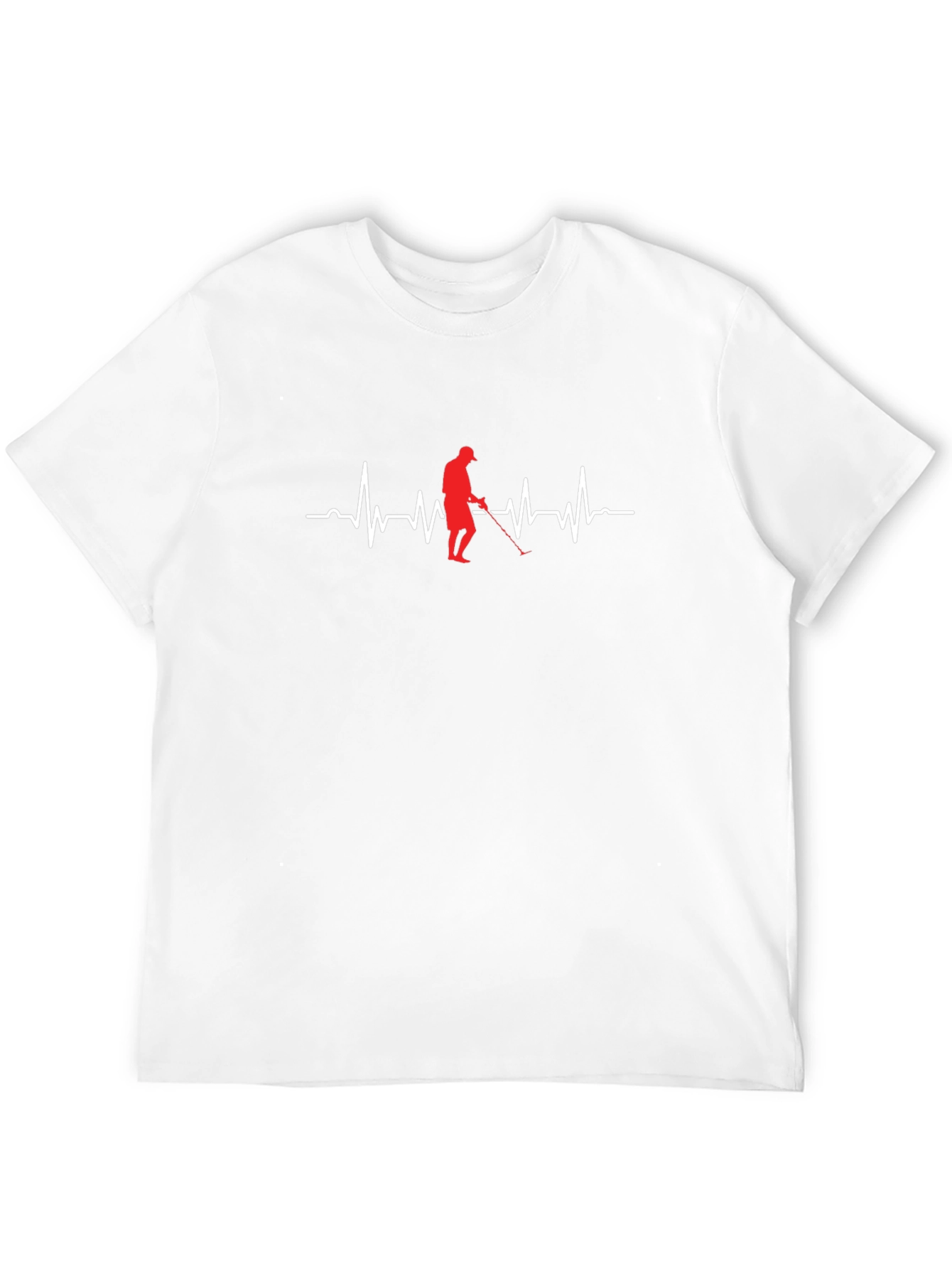 Golf Heartbeat T-Shirt - Golfer Gift