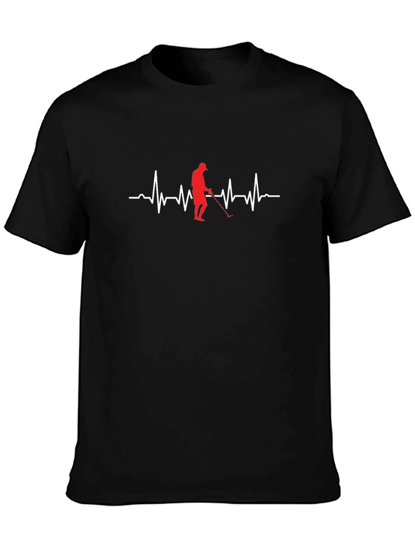 Golf Heartbeat T-Shirt - Golfer Gift