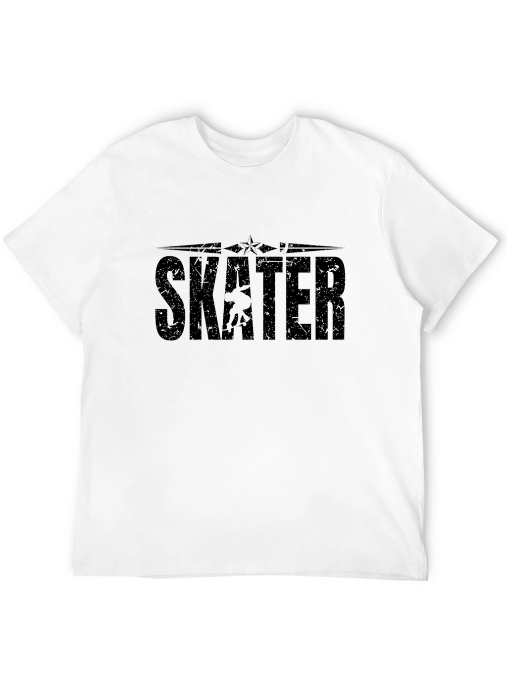 Skater Graphic Black T-Shirt - Cool Skateboarder Tee