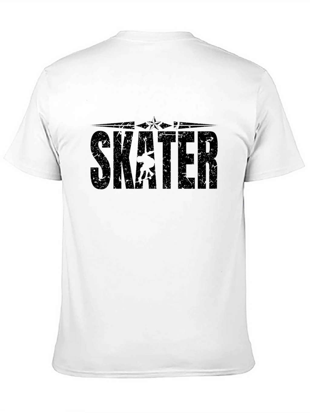 Skater Graphic Black T-Shirt - Cool Skateboarder Tee