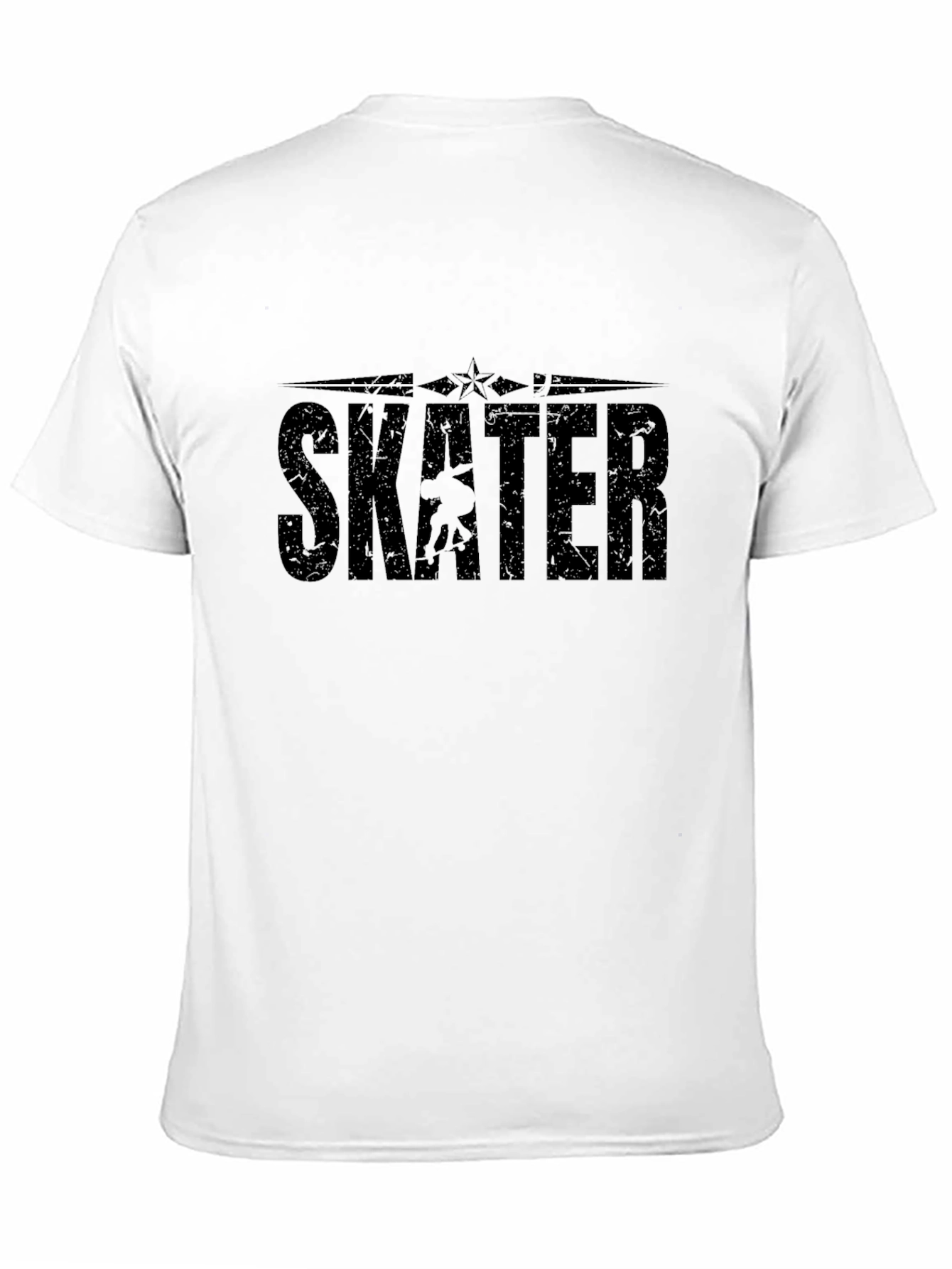 Skater Graphic Black T-Shirt - Cool Skateboarder Tee